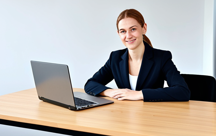 **

"A professional businesswoman, fully clothed in a modest, tailored business suit, sitting at a clean, modern desk in a bright, open-plan office. She is working on a laptop, with a friendly and confident expression. Appropriate attire, safe for work, perfect anatomy, correct proportions, natural pose, well-formed hands, proper finger count, natural body proportions, professional, family-friendly, appropriate content, high quality, professional photography."

**
