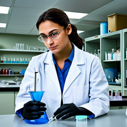 Home 15 생물학자 이론과 실무의 차이 - The Imperfect Lab**
"A biologist in a fully clothed, professional lab coat, working at a cluttered ...